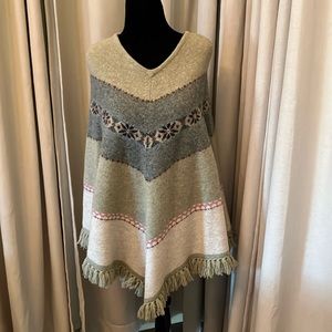 Wool poncho